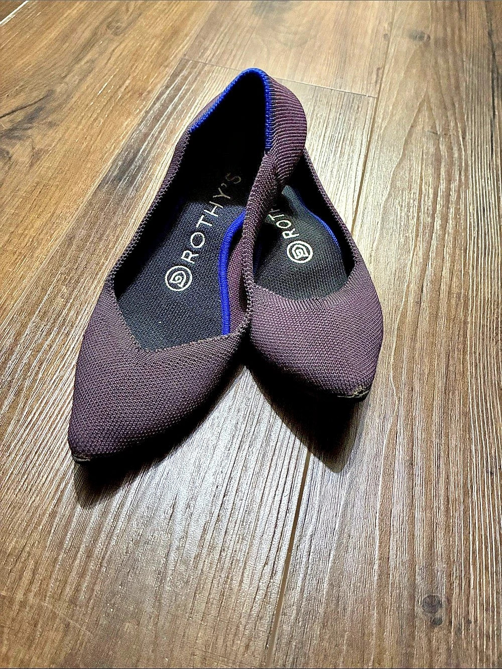 Rothy's The Point Pointed-Toe Flats Purple US 6